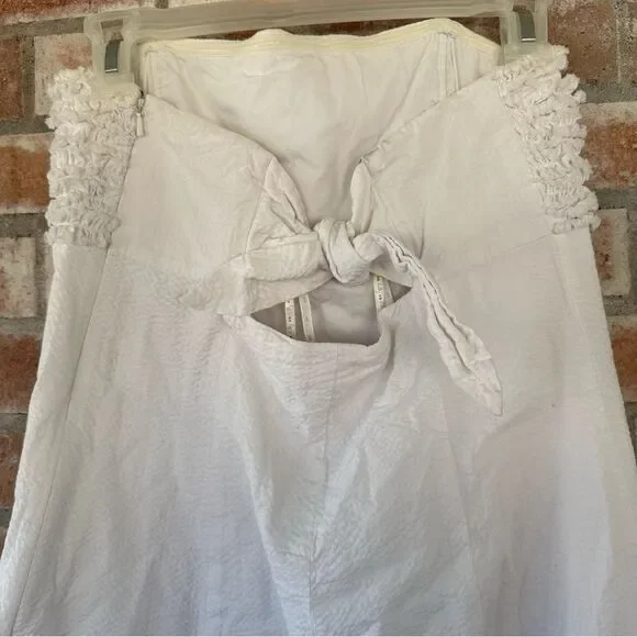 Lilly Pulitzer Strapless Franco Dress Textured White Women’s 10 Bridal Shower - Picture 6 of 10